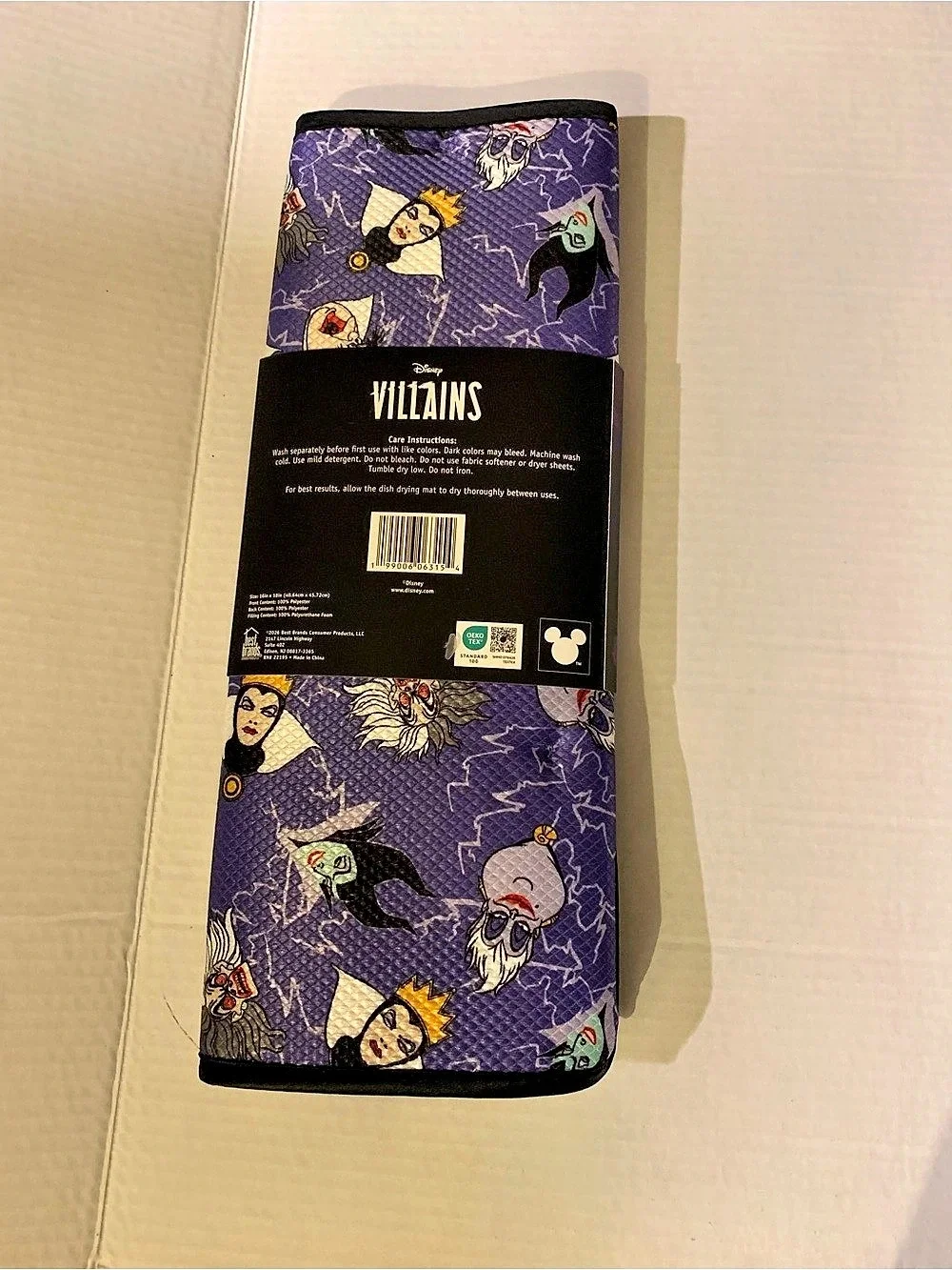 Disney Disney Villains Drying Dish Mat Evil Queen Malificent NWT